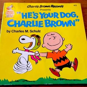 Charlie Brown Records He’s Your Dog Charlie Brown Book and Record